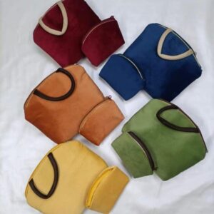 Suede Handle Bag