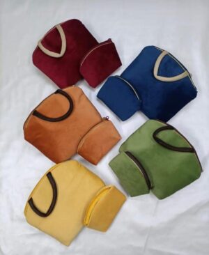 Suede Handle Bag