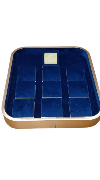 Royal Metal Edge Earring Display Tray