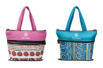 Jute Laminated Front Zip Bag - Image 2
