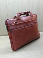 Leather Fabric Compact Laptop Bag - Image 2