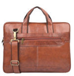 Leather Fabric Compact Laptop Bag
