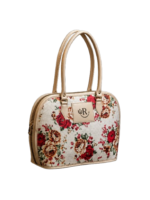 Jute Printed Floral Handbag - Image 2